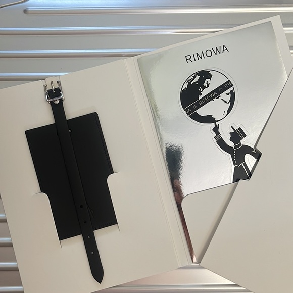 RIMOWA Other Rimowa Black Luggage Tag Stickers Large Essential